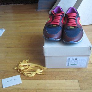 Authentic Men's Burberry Pr Newarke Block Colours Sneakers Size 42/US9